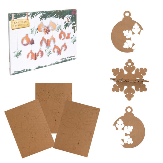 ESFERAS DE NAVIDAD 12 pzs.